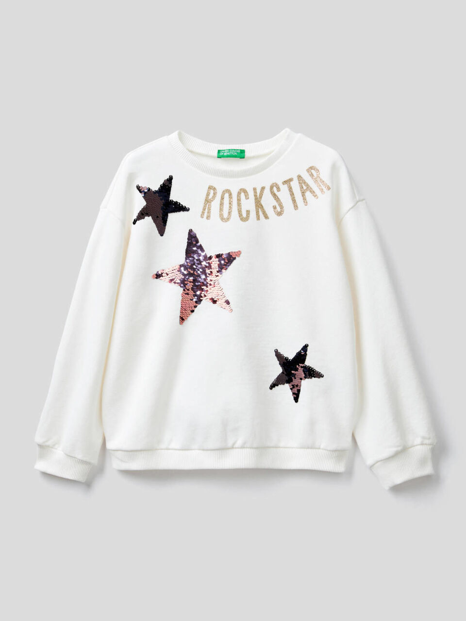 Sweat 100 % coton à paillettes image number 1