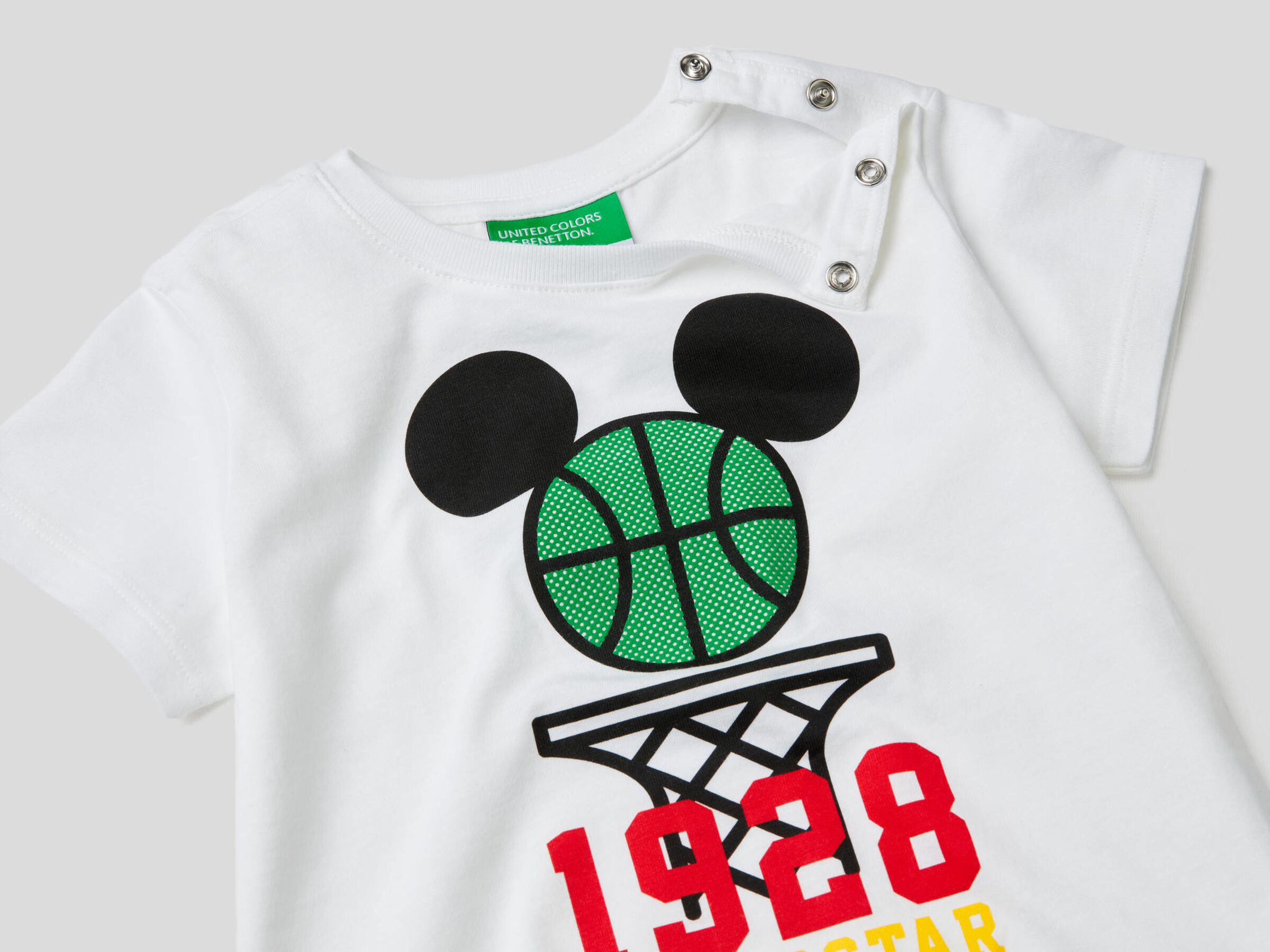 T-Shirt aus Baumwolle mit Print Micky Maus image number null