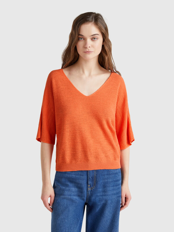 Reversible cropped sweater Women