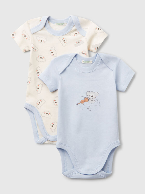 Set of two short sleeve bodysuits New Born (0-18 months)