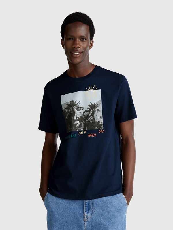 T-shirt with photographic print Men