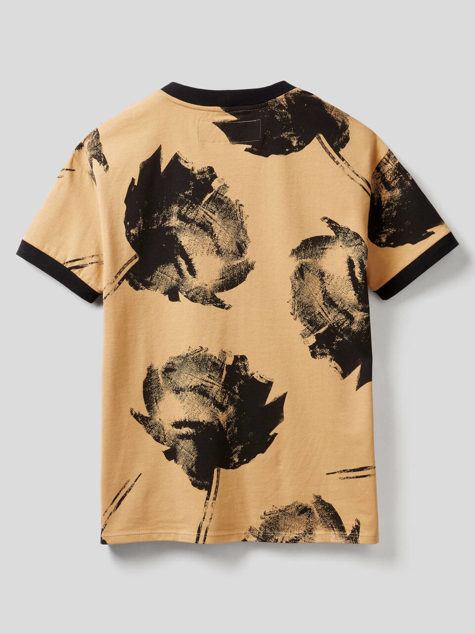 Printed t-shirt in stretch cotton image number 2