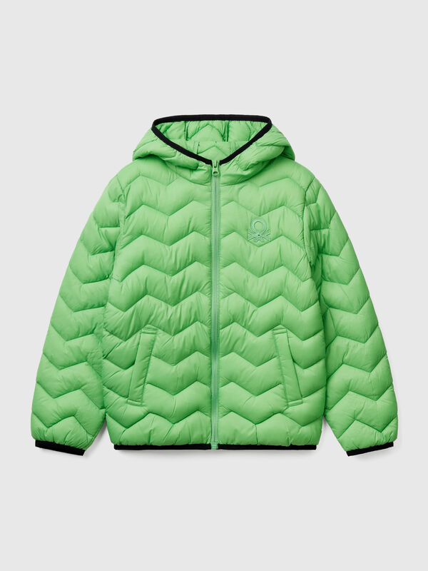 Gepolsterte Jacke mit Kapuze Jungen
