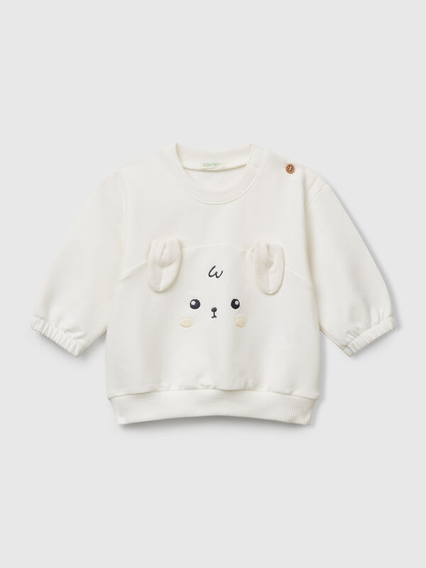 Sweat-shirt avec broderie et patch Naissancede
