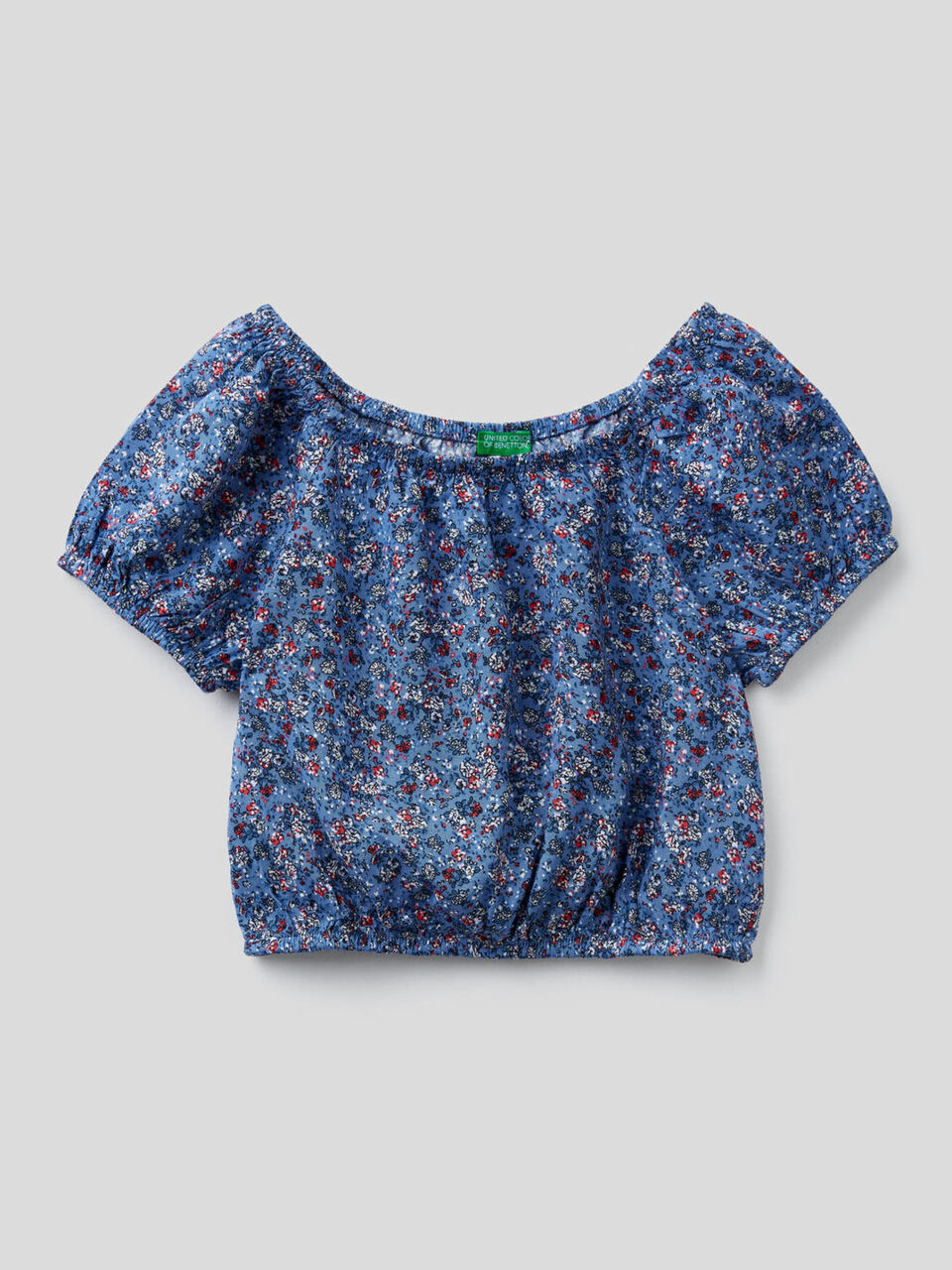 Cropped-Top mit Blumenprint image number 1