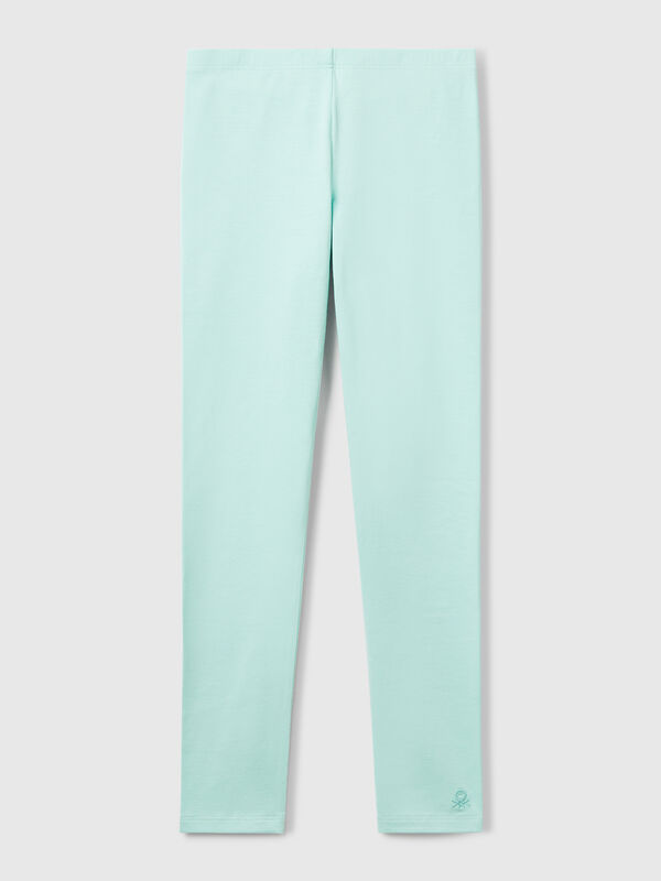 Leggings en coton extensible avec logo Filles