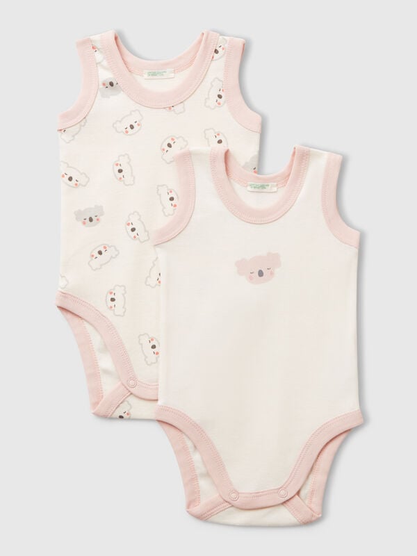 Two cami bodysuits with print New Born (0-18 months)