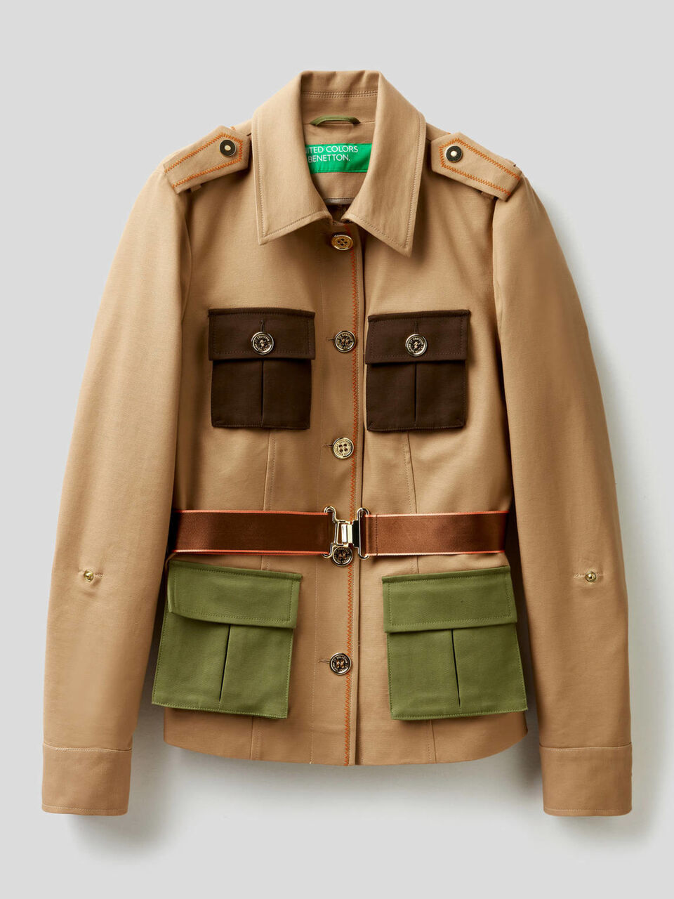 Saharajacke aus stretchiger Baumwolle image number 1