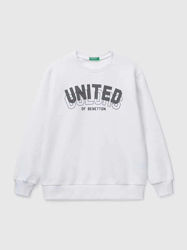 Sweatshirt aus reiner Baumwolle mit Aufdruck Jungen