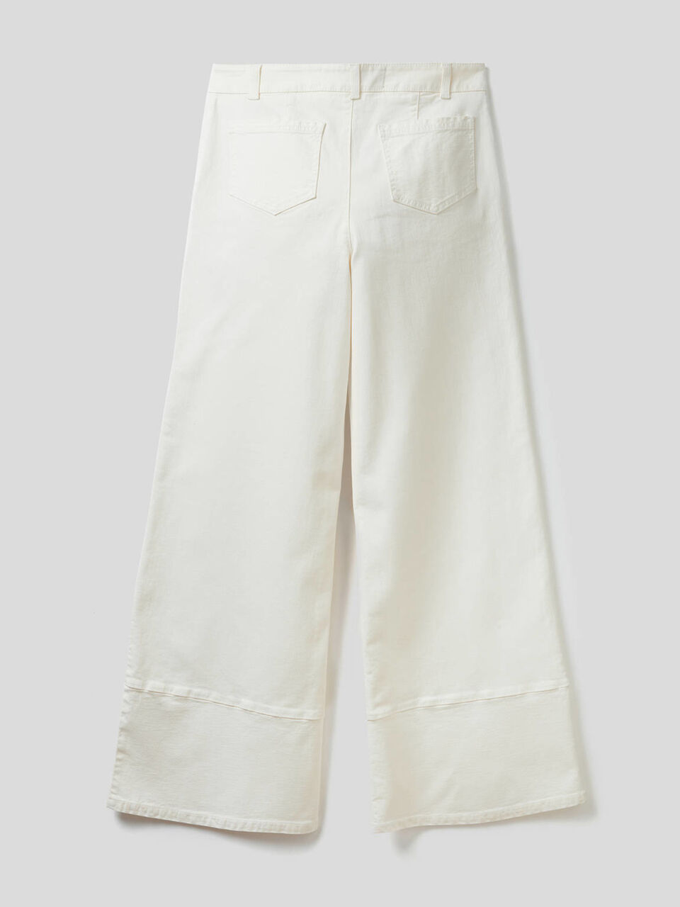 Flared trousers with natural dye image number 2
