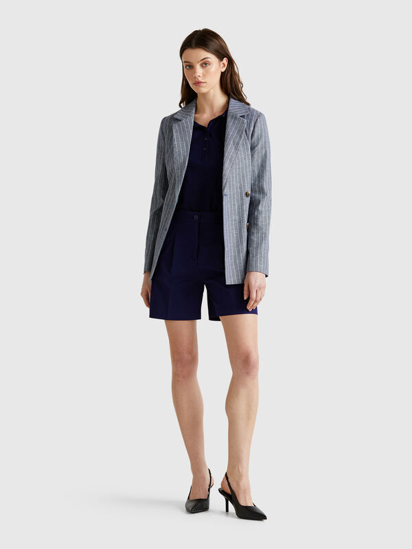 Bermudas in stretch cotton Women