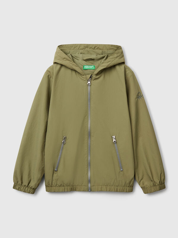 Veste en nylon à capuche Garçon