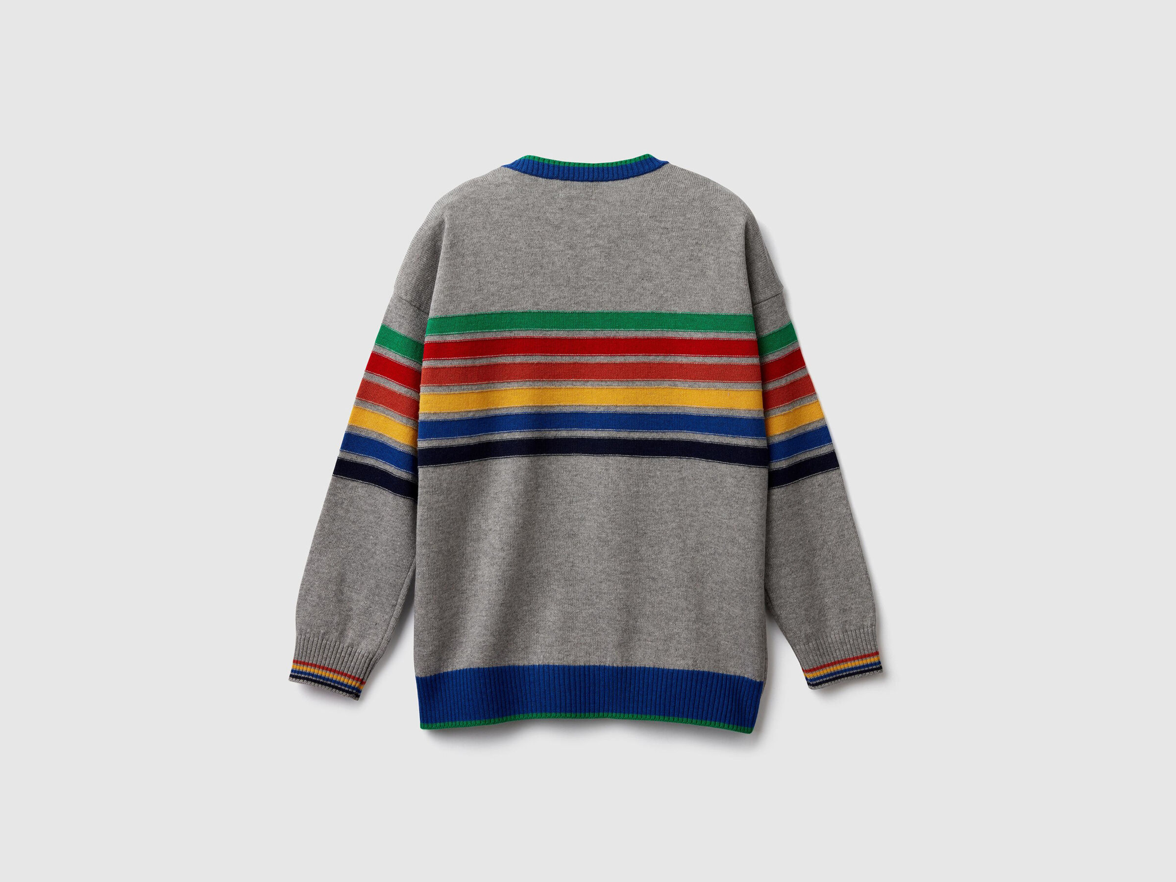 Pullover mit Rundausschnitt und Streifen image number null