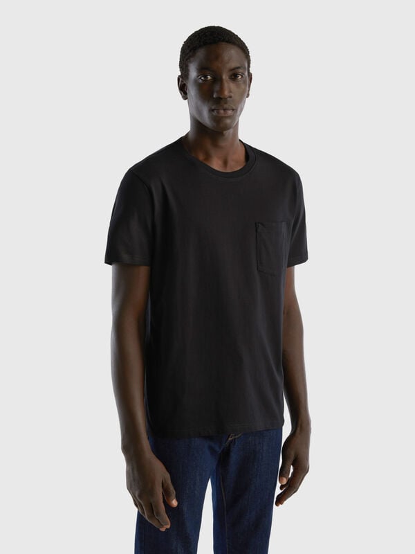 T-shirt 100% coton avec pochette Homme