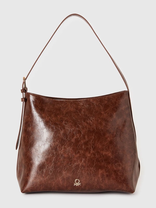Grand sac en tissu enduit Femme