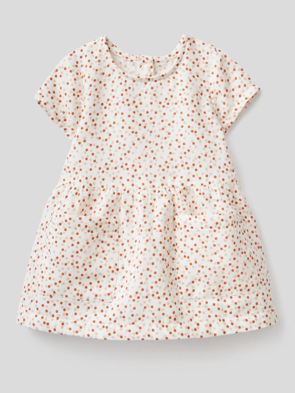 Kleid aus reiner Baumwolle mit Muster image number 1