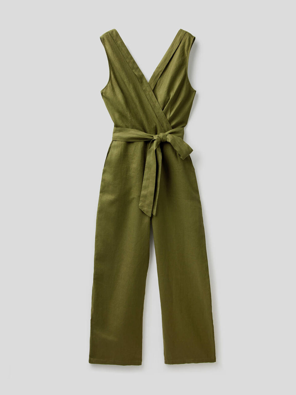 Combi-pantalon en pur lin image number 1