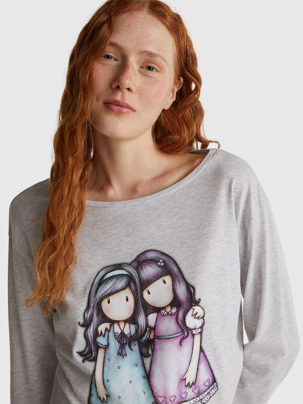 T-Shirt mit ©Santoro Gorjuss-Aufdruck Damen