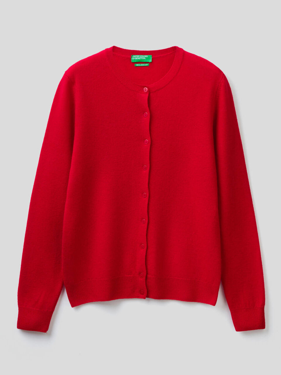 Strickjacke aus reiner Schurwolle mit Rundausschnitt image number 1