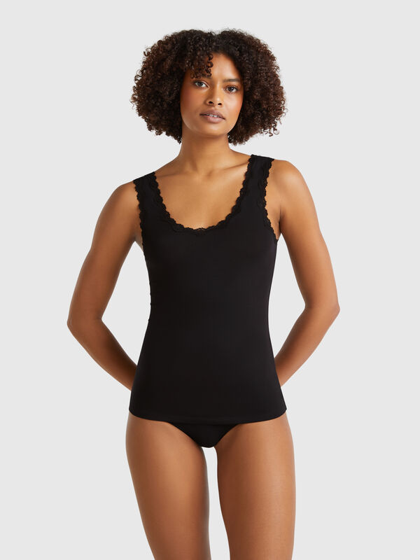 Débardeur en Modal® avec dentelle Femme