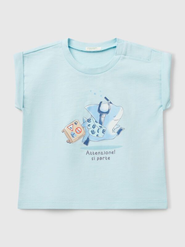 T-shirt à manches courtes avec imprimé Naissancede