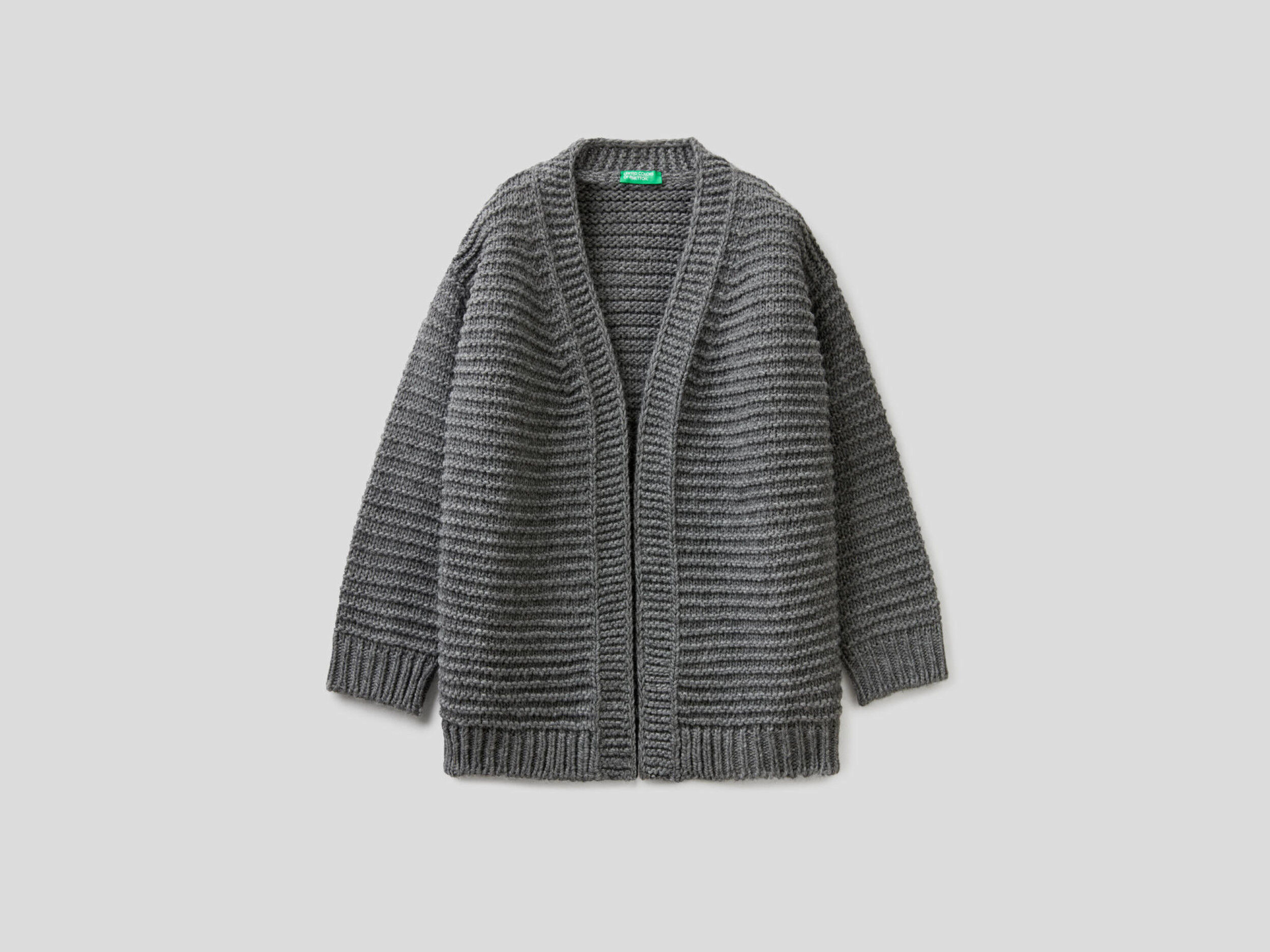 maxi wool cardigan