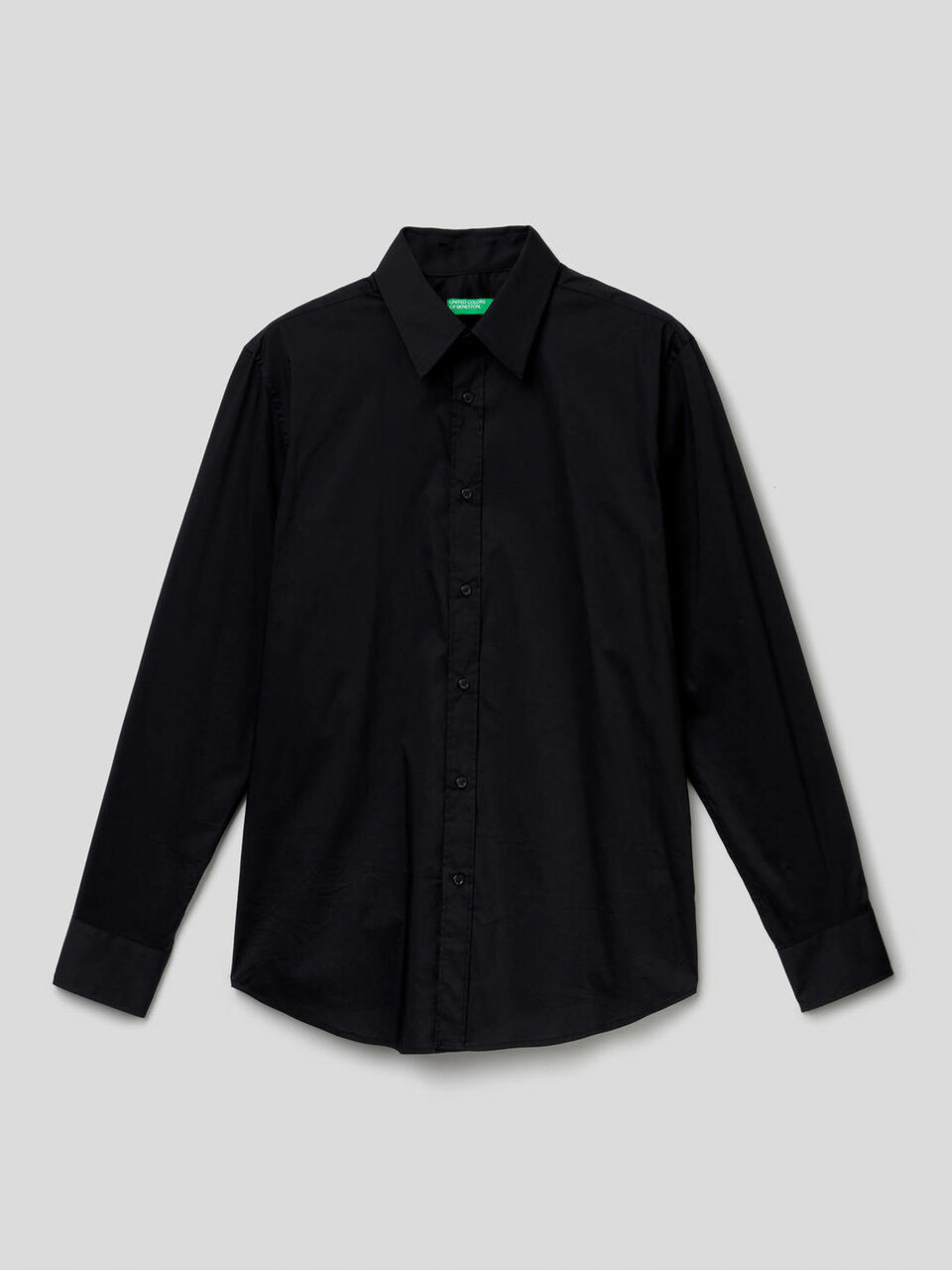 Einfarbiges Slim-Fit-Hemd image number 1