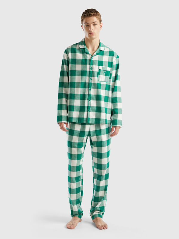 Checked flannel pyjamas