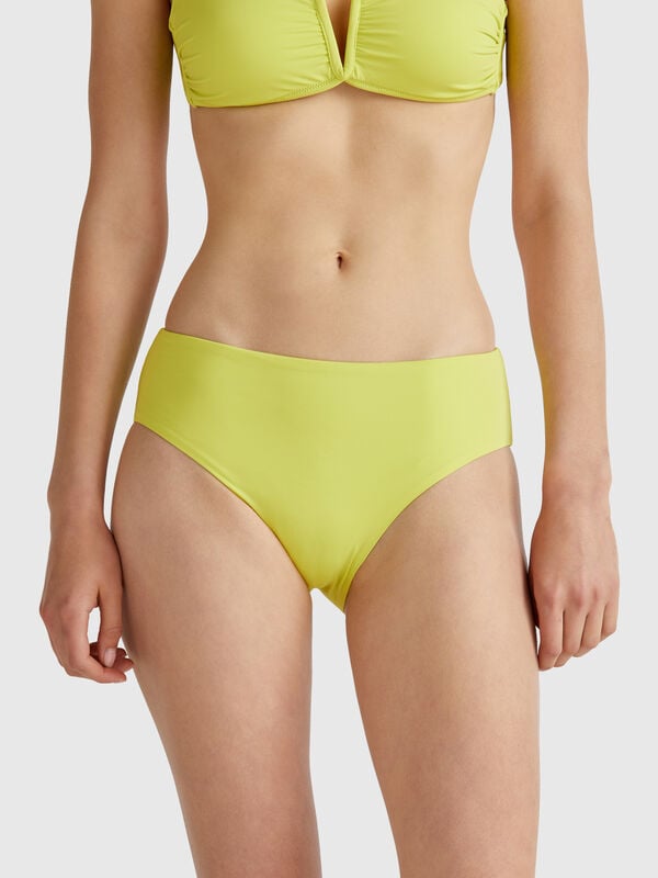 Badeshorts mit hohem Bund aus ECONYL® Damen