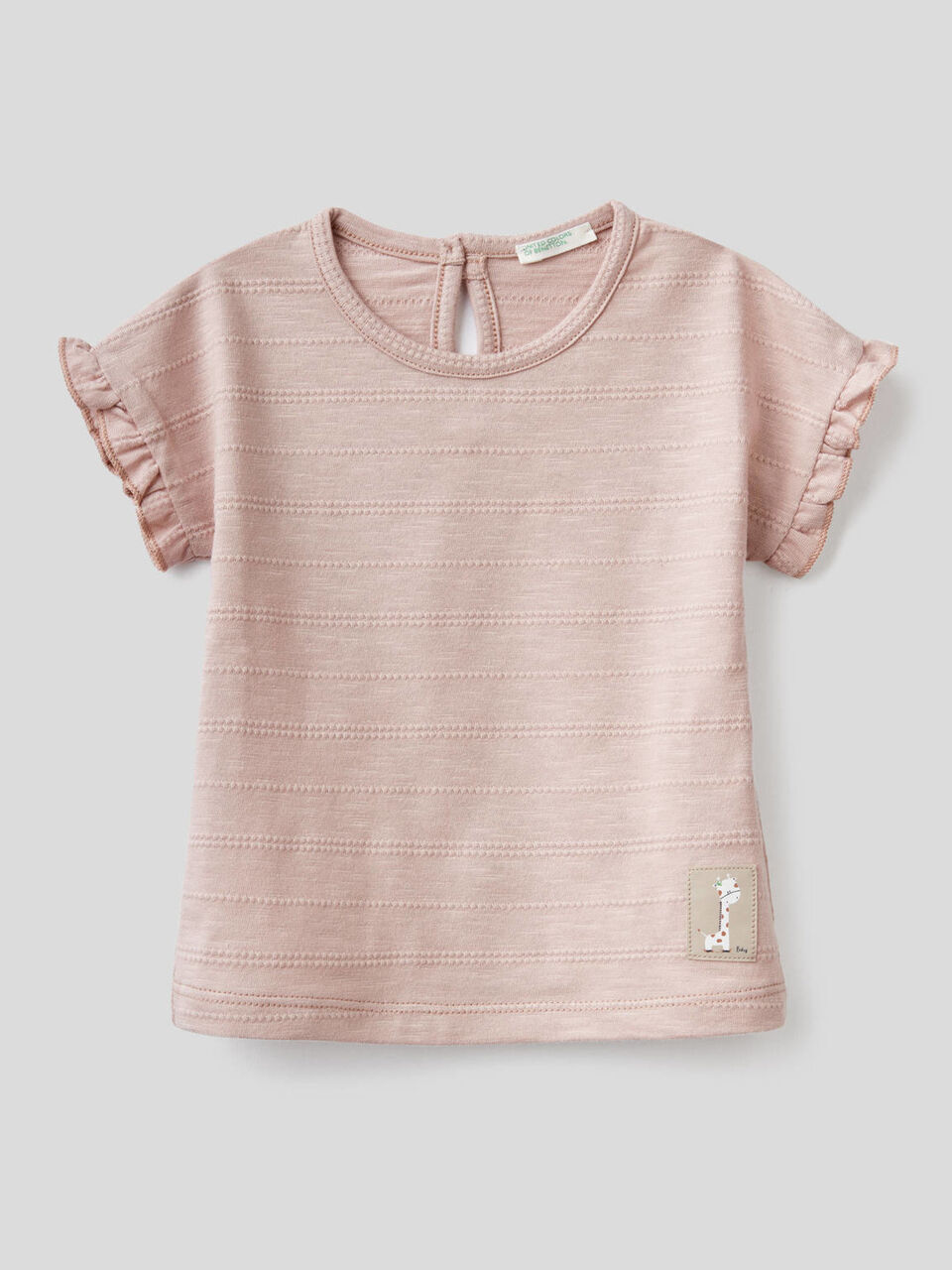 T-shirt en pur coton avec ruches image number 1