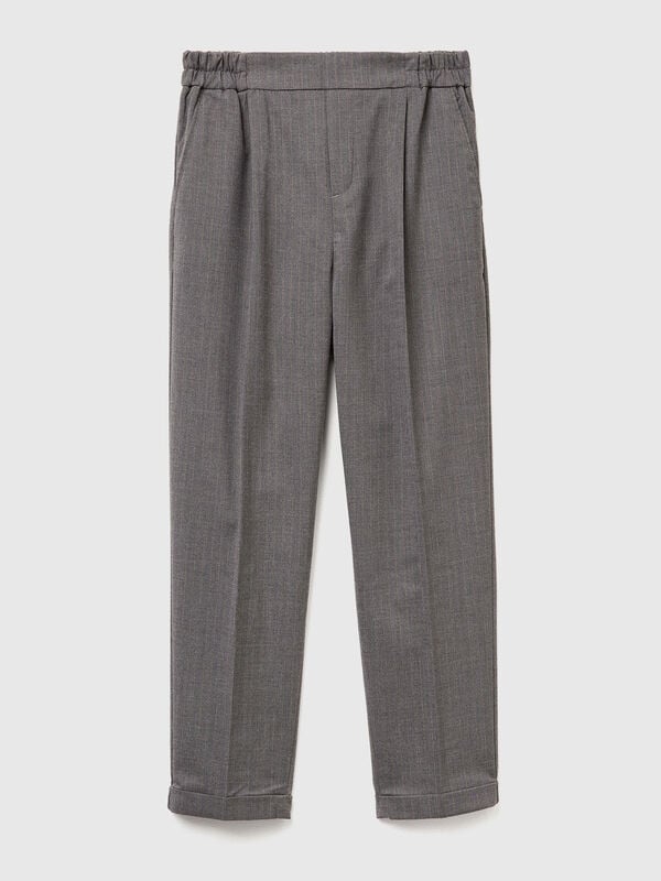 Nadelstreifenhose aus Flanell Nadelstreifenhose aus Flanell Damen