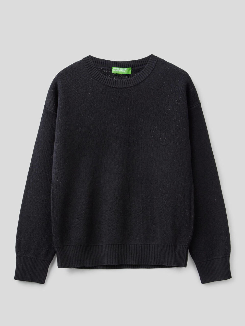 Crew neck top with inlay image number 1