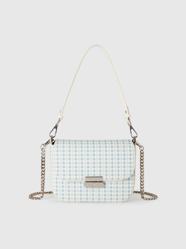 Bag in imitation leather with diamond print Women