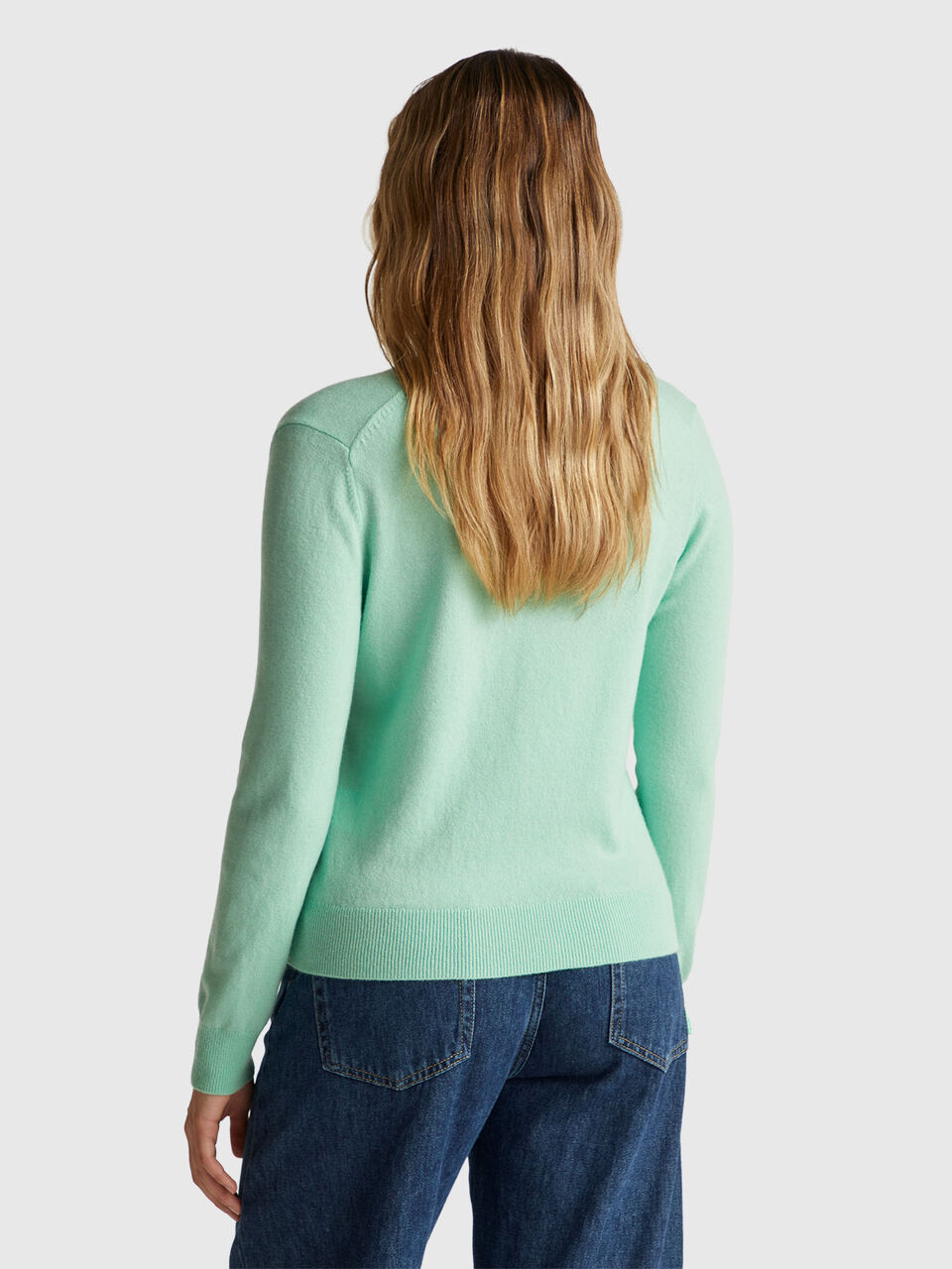 V NECK SWEATER L/S Women image number null