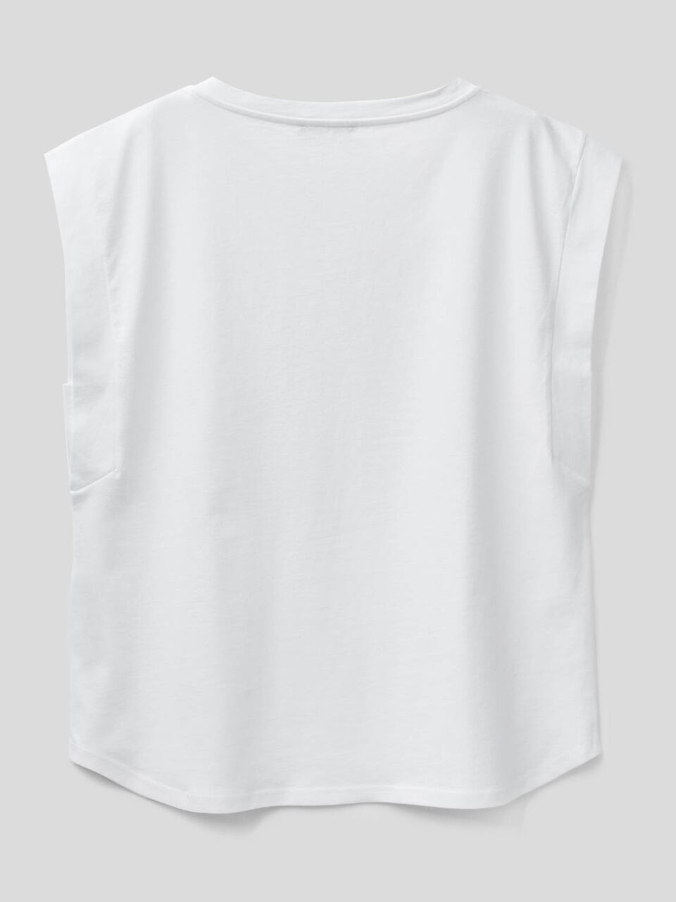 T-Shirt aus Baumwolle mit Flügelärmeln image number 2