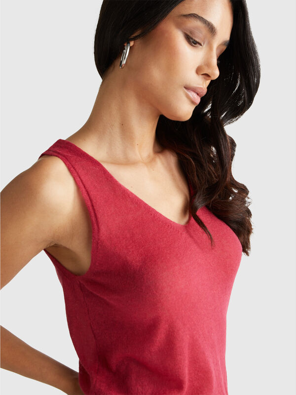 Débardeur réversible en mélange d'alpaga Femme