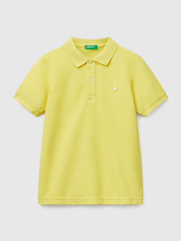 Slim Fit Poloshirt aus reiner Baumwolle Jungen