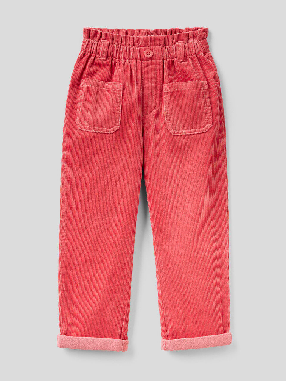 Trousers in corduroy