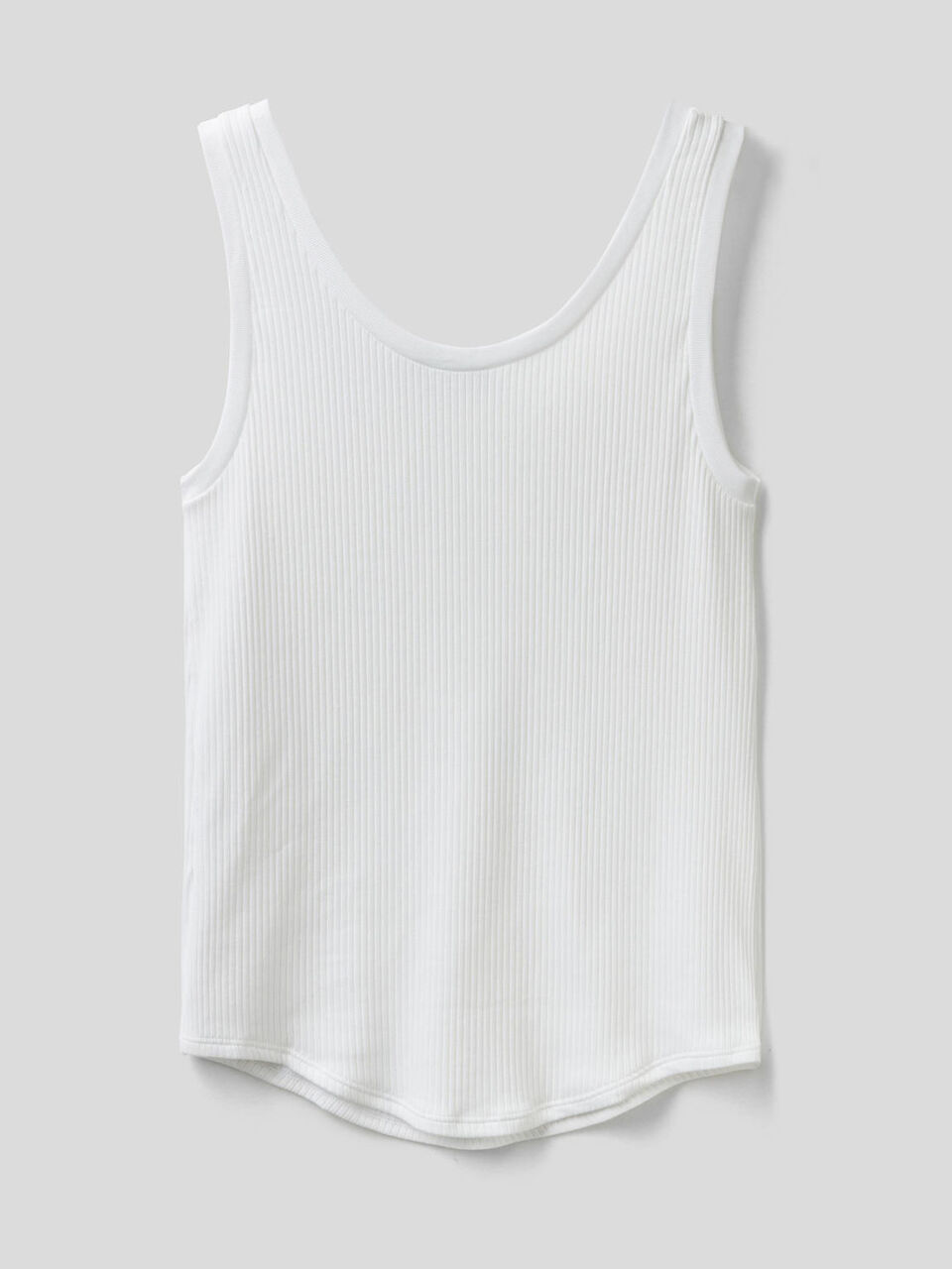 Geripptes Tank-Top mit breiten Trägern image number 2