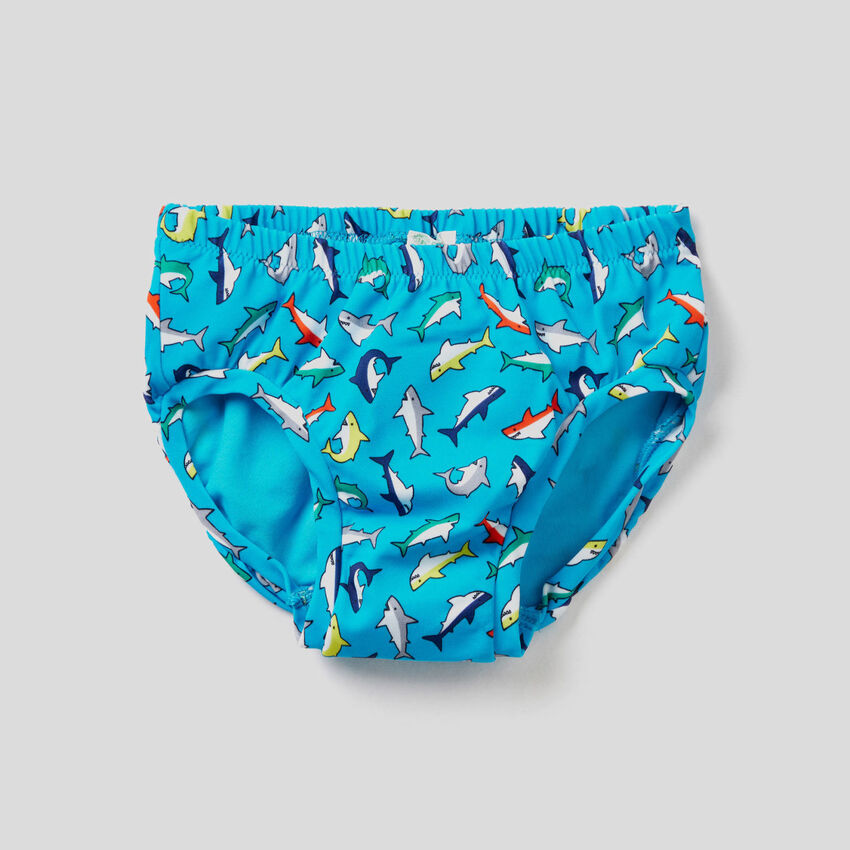 Light Blue Swim Bottoms For Baby Boys