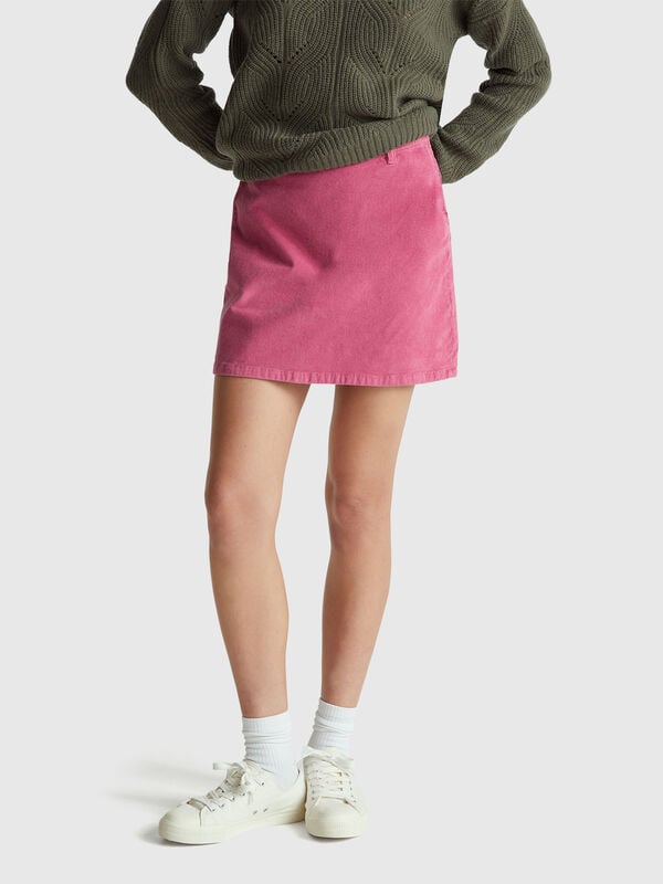 Minijupe en velours Femme