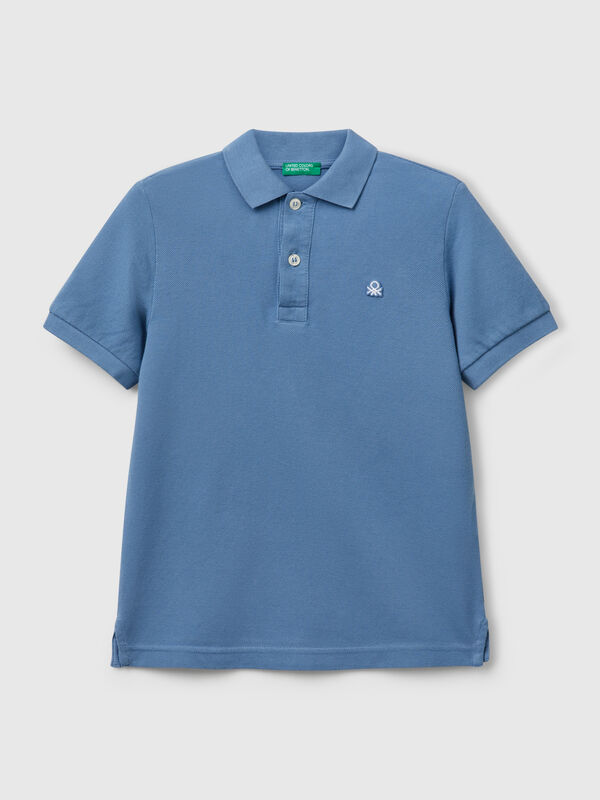 Slim Fit Poloshirt aus reiner Baumwolle Jungen