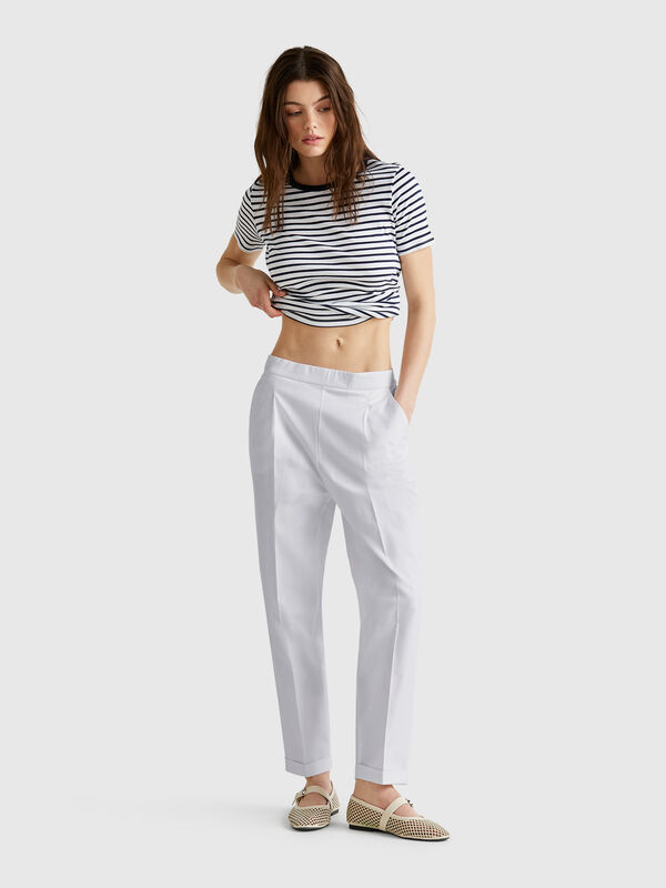 Hose aus Stretch-Baumwolle Damen