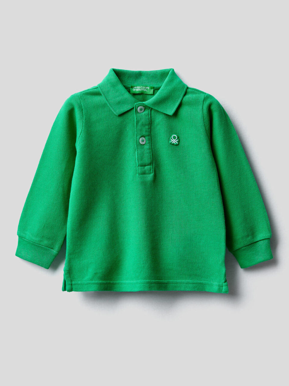Langärmliges Polo aus Bio-Baumwolle image number 1