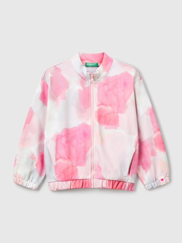 Sweatshirt mit gemustertem Aufdruck Mädchen