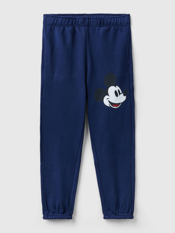 Jogger bleu foncé imprimé Mickey Mouse
