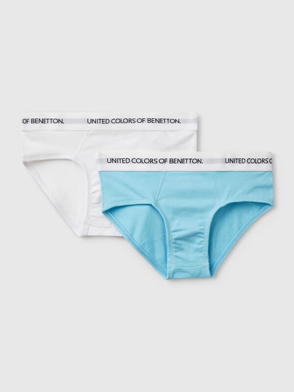 Zwei Slips mit Logo-Gummizug Jungen