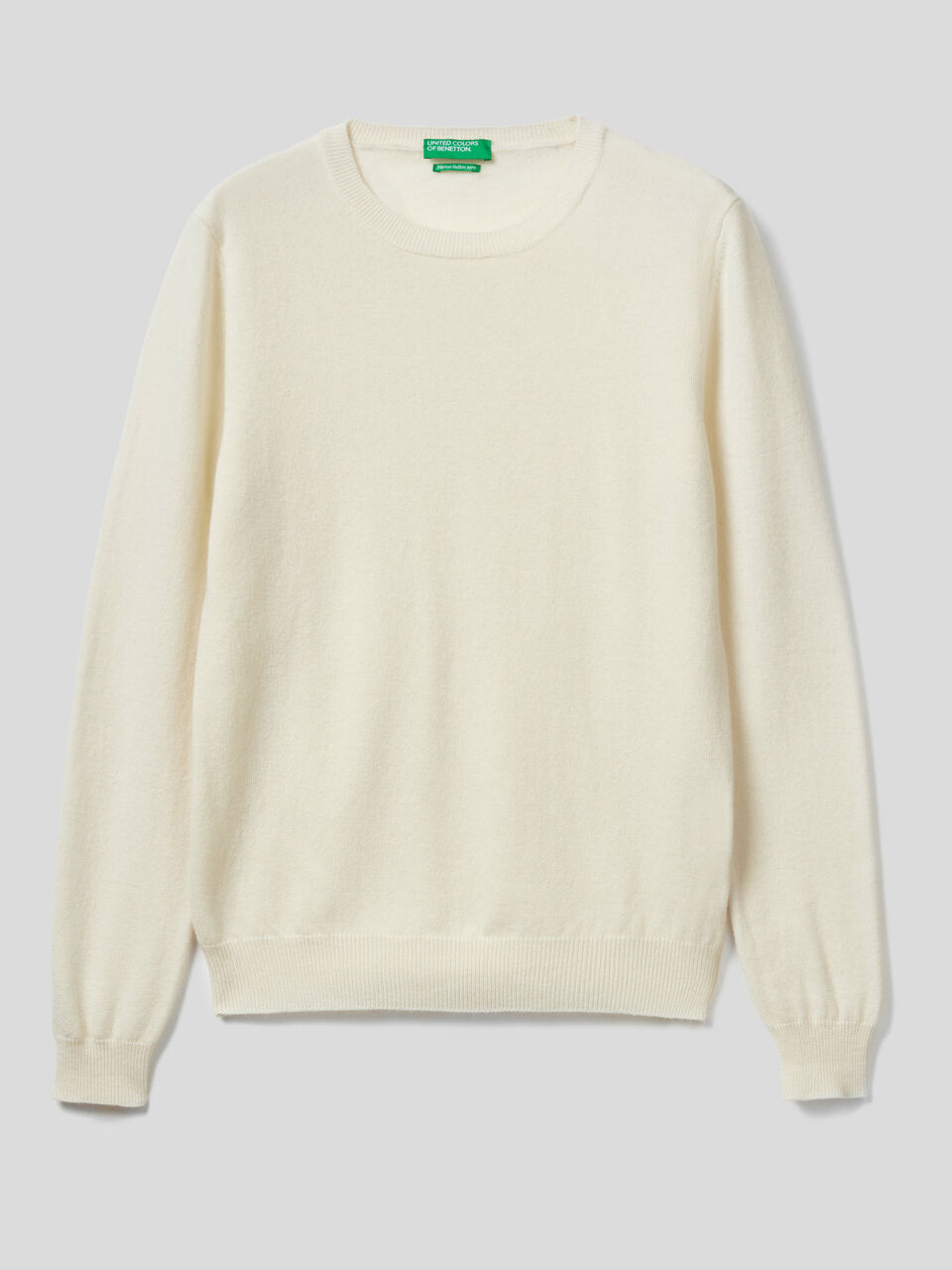 Pull col rond en pure laine vierge image number 1