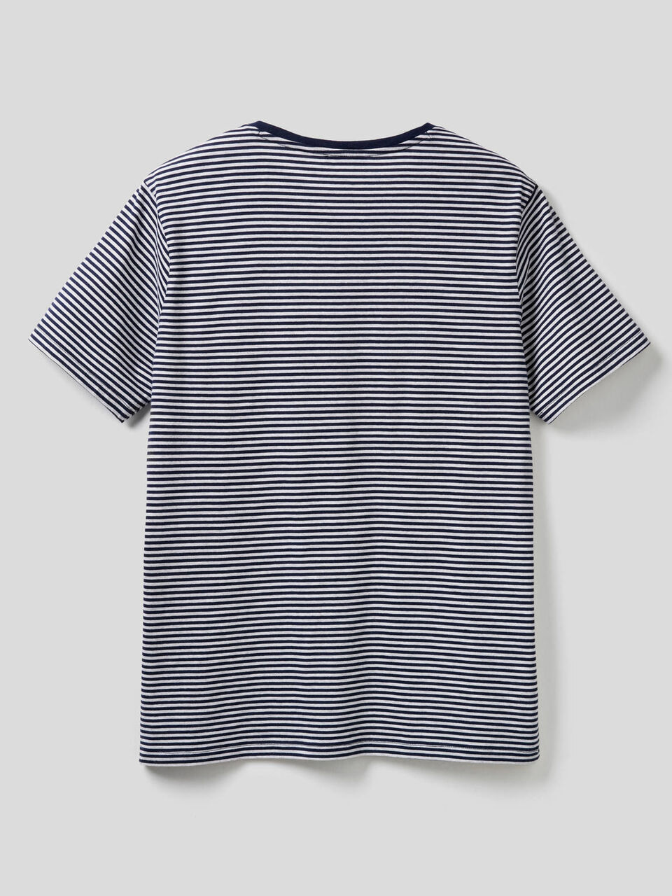 T-shirt a righe in puro cotone Homme image number 2