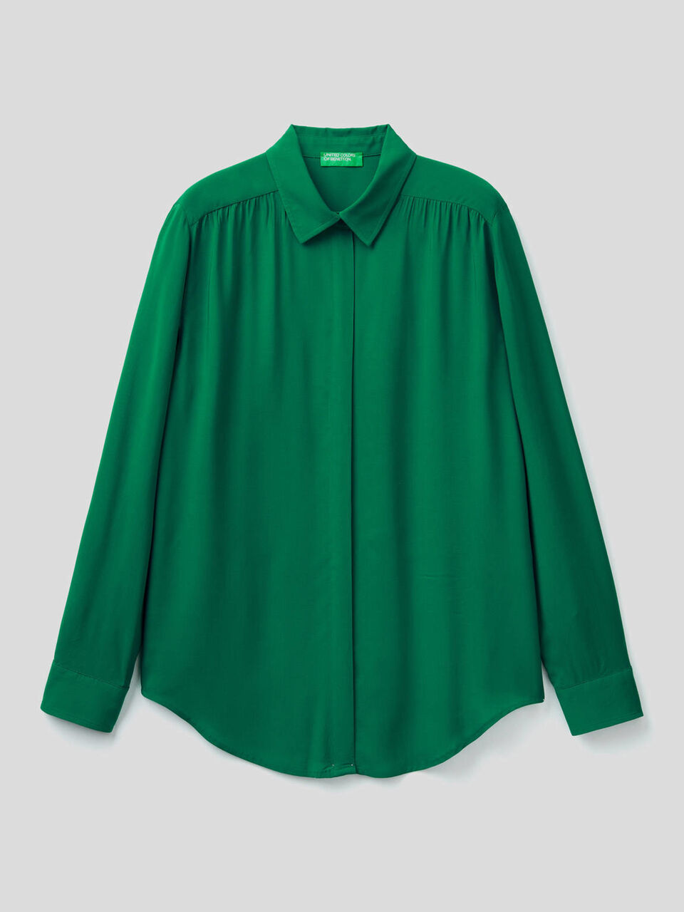 Flowy shirt with rouching image number 1